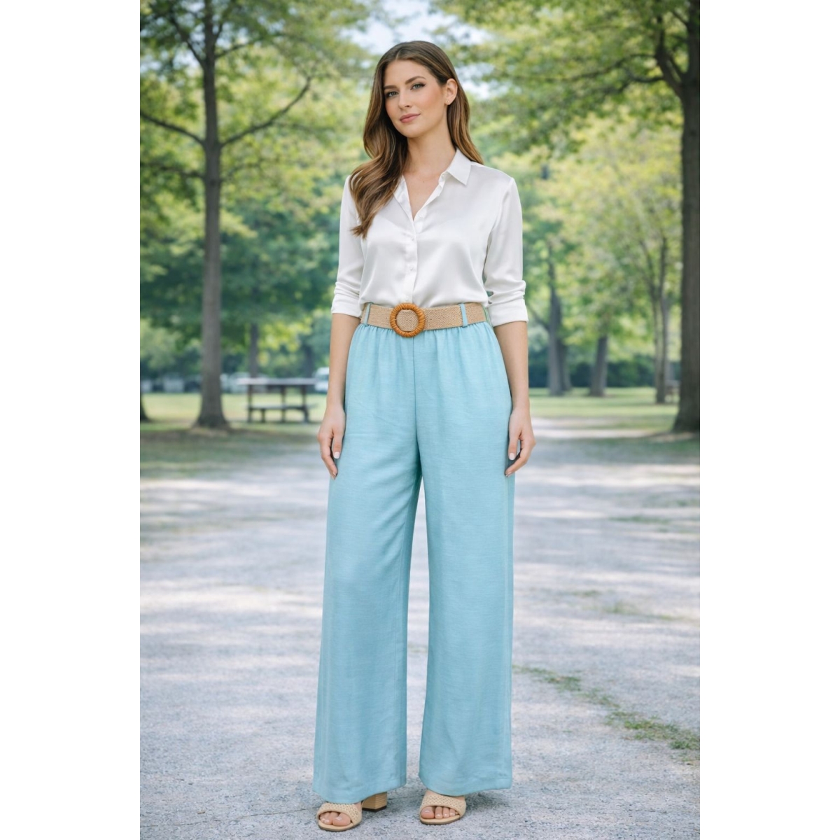 Pantaloni tip palazzo cod ES11362