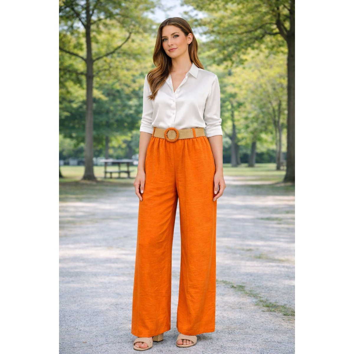 Pantaloni tip palazzo cod ES11365