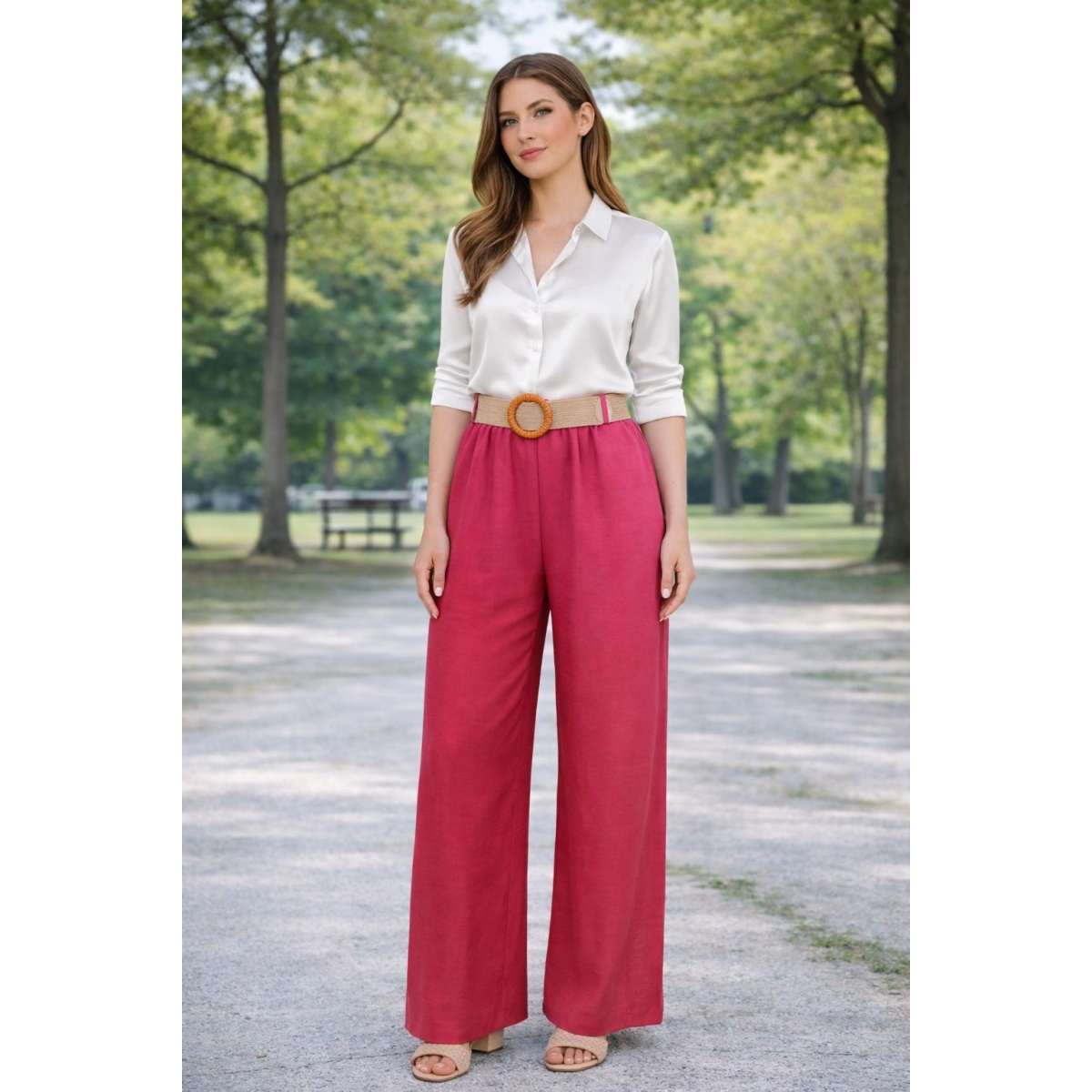 Pantaloni tip palazzo cod ES11366