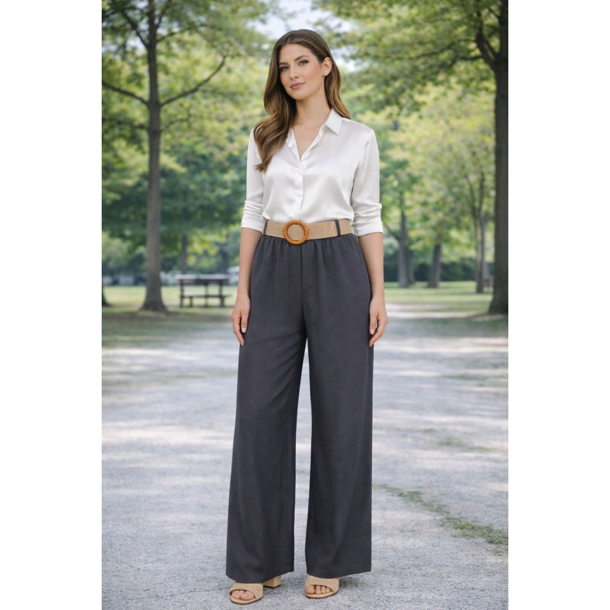 Pantaloni tip palazzo cod ES11368