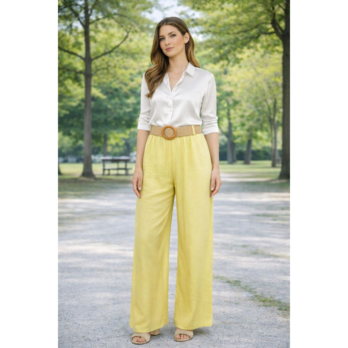 Pantaloni tip palazzo cod ES11369