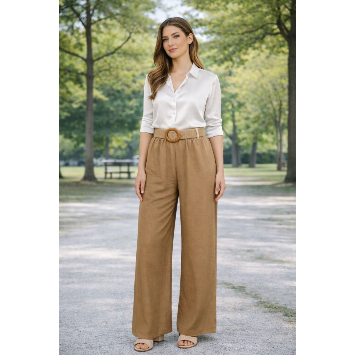 Pantaloni tip palazzo cod ES11370