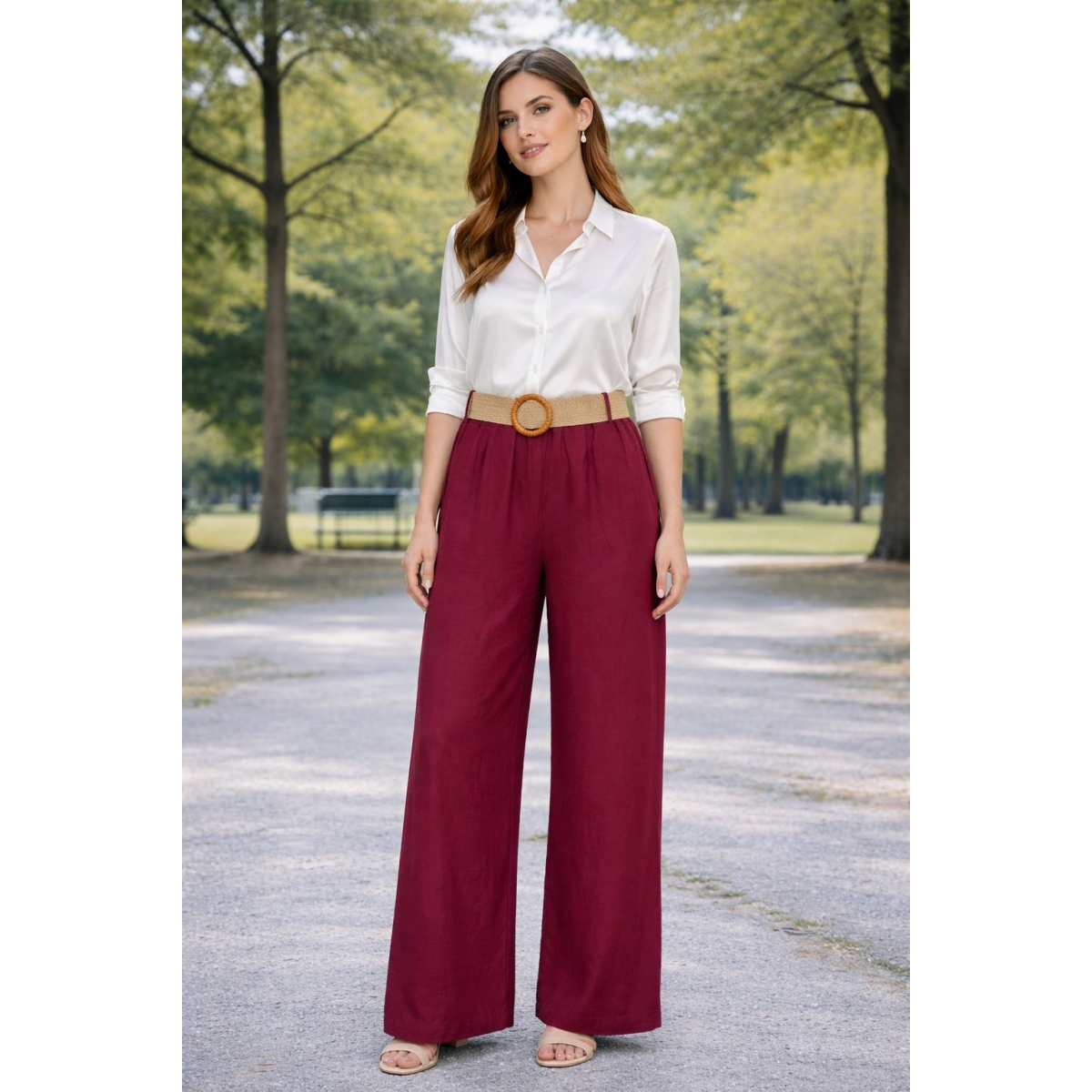 Pantaloni tip palazzo cod ES11371