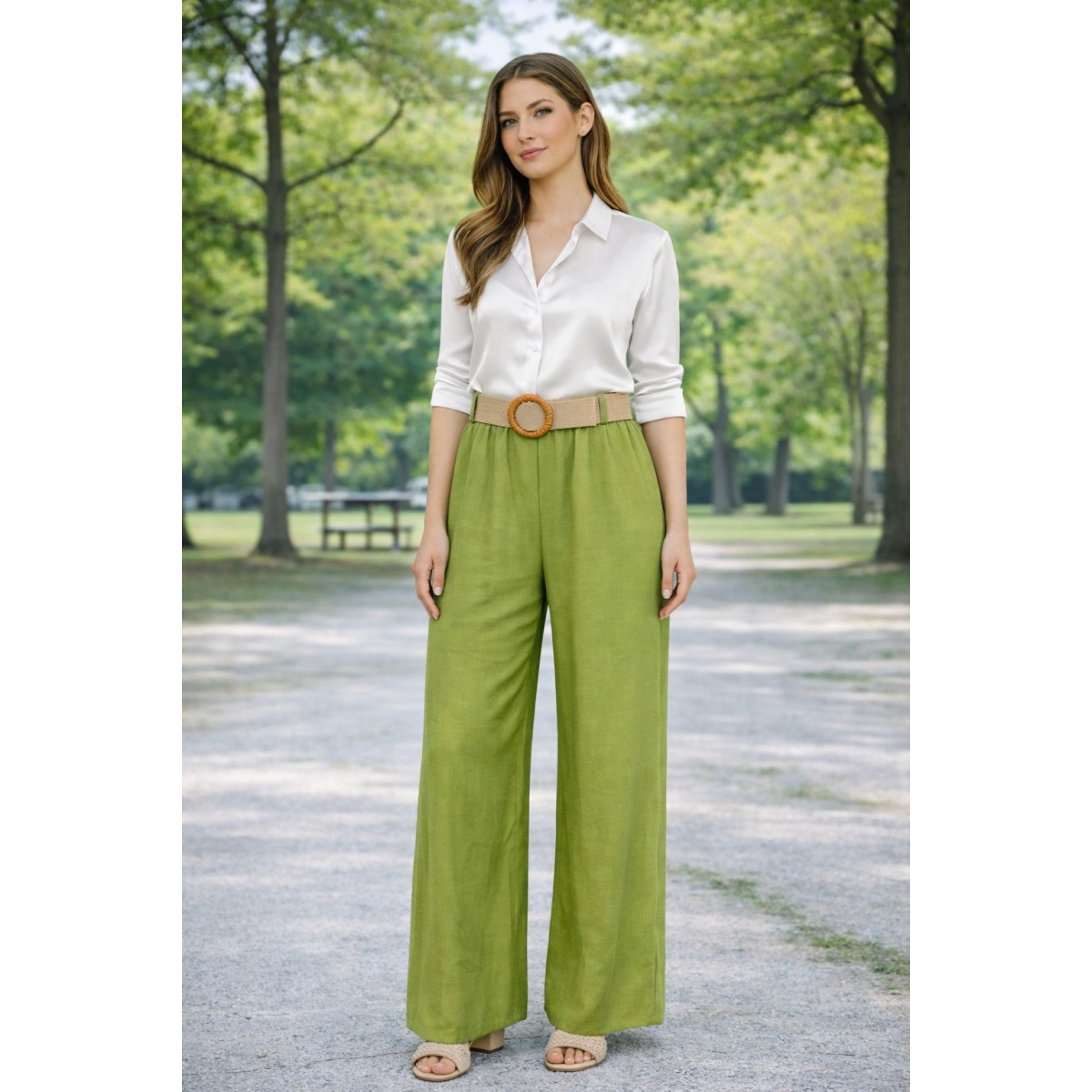 Pantaloni tip palazzo cod ES11372