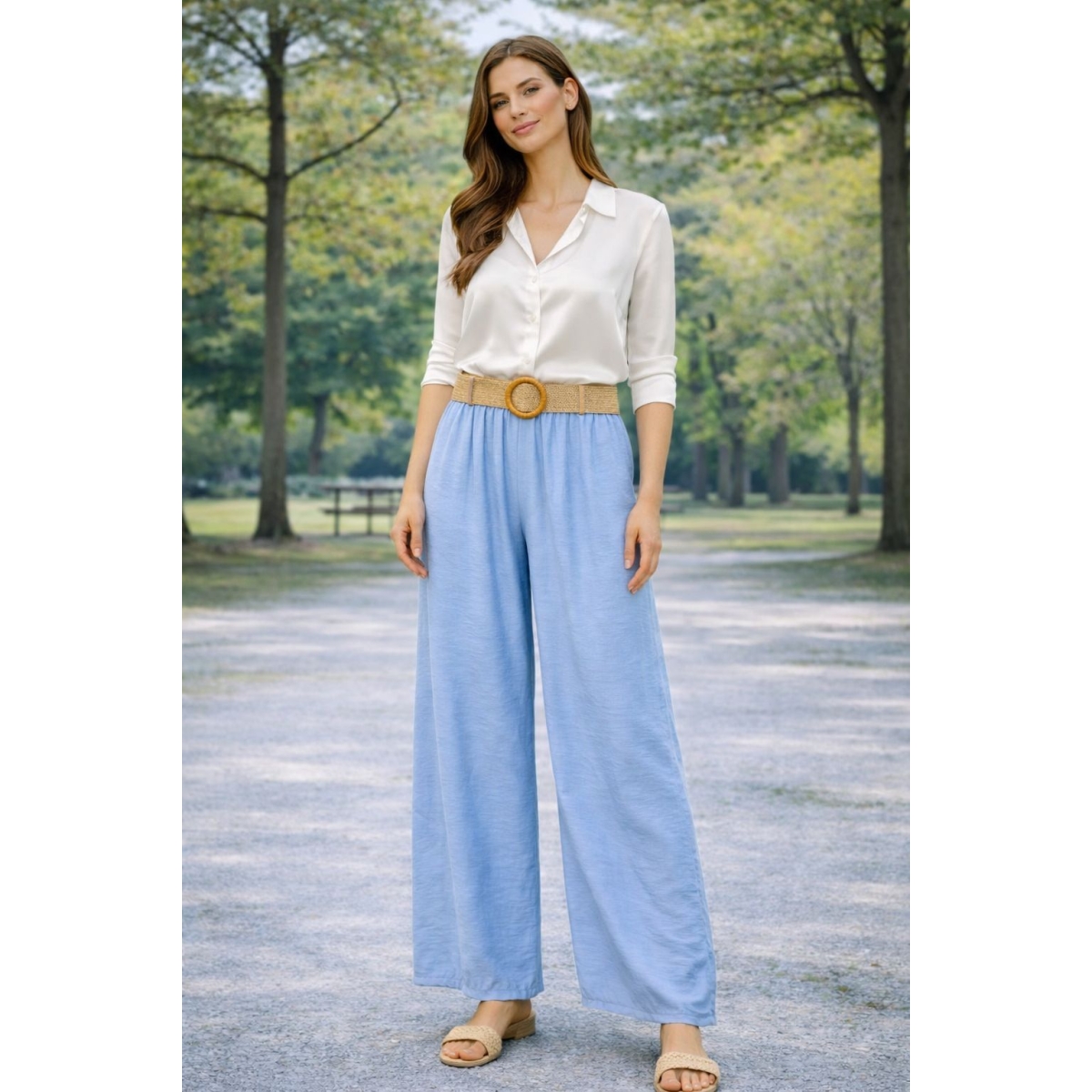 Pantaloni tip palazzo cod ES11373