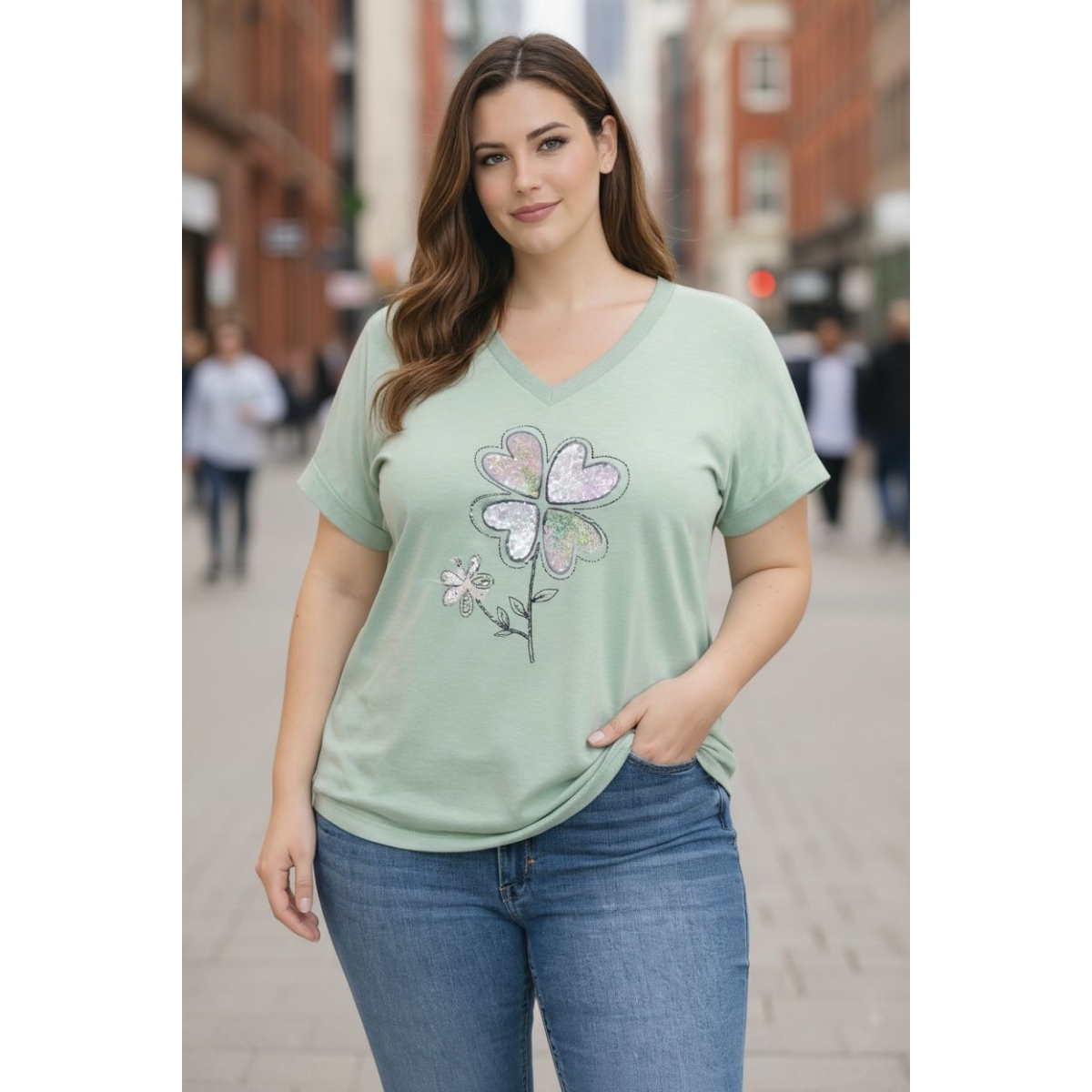 Tricou cu croiala lejera cod ES11611