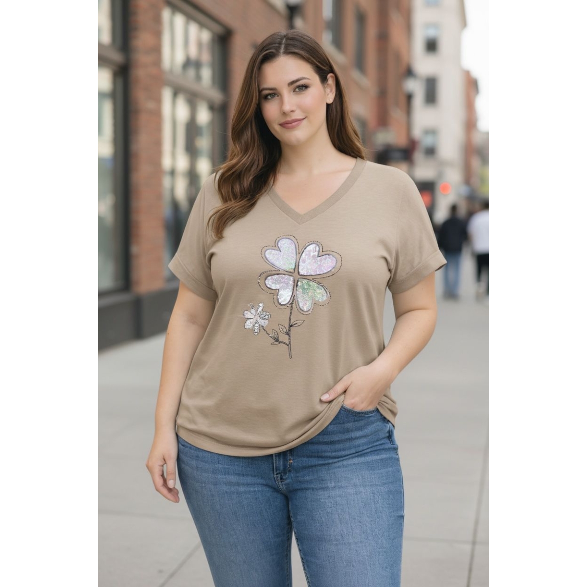 Tricou cu croiala lejera cod ES11612