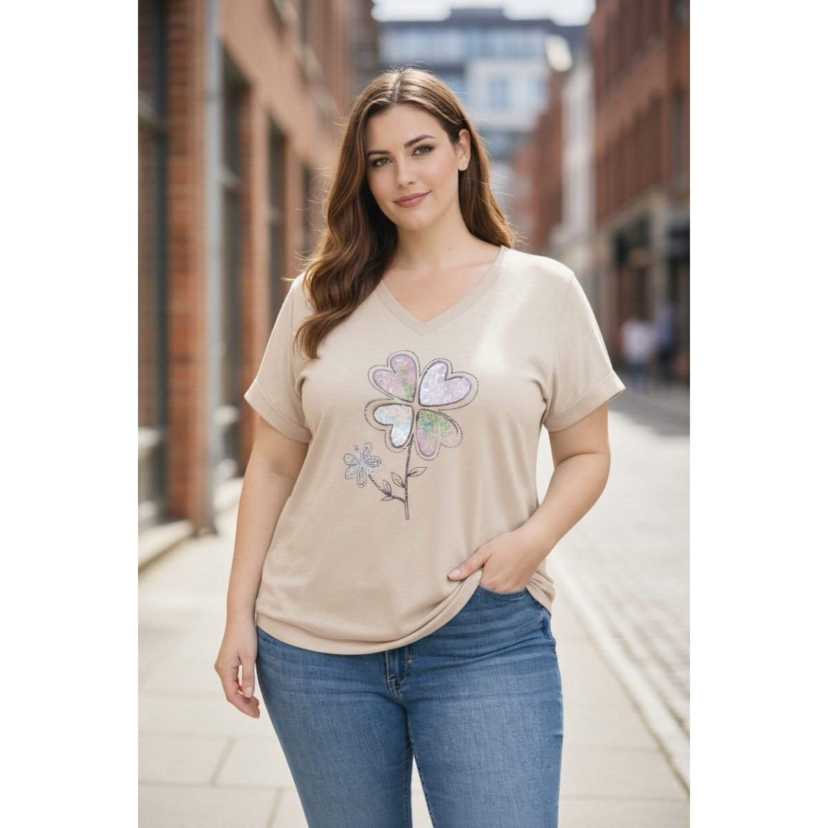 Tricou cu croiala lejera cod ES11617