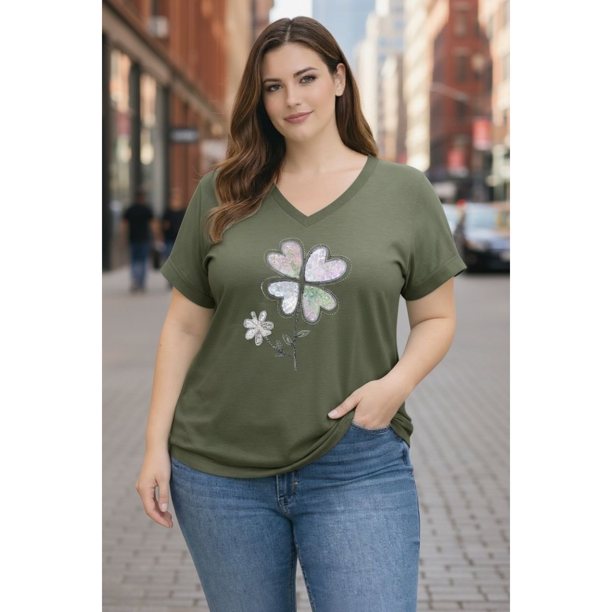 Tricou cu croiala lejera cod ES11619