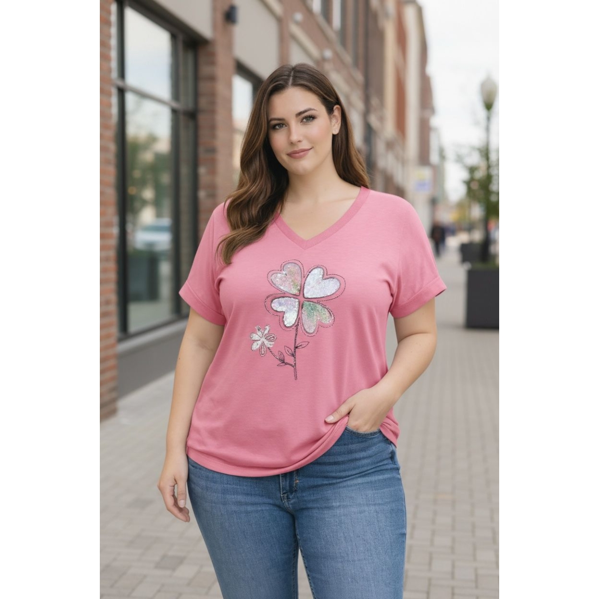 Tricou cu croiala lejera cod ES11622