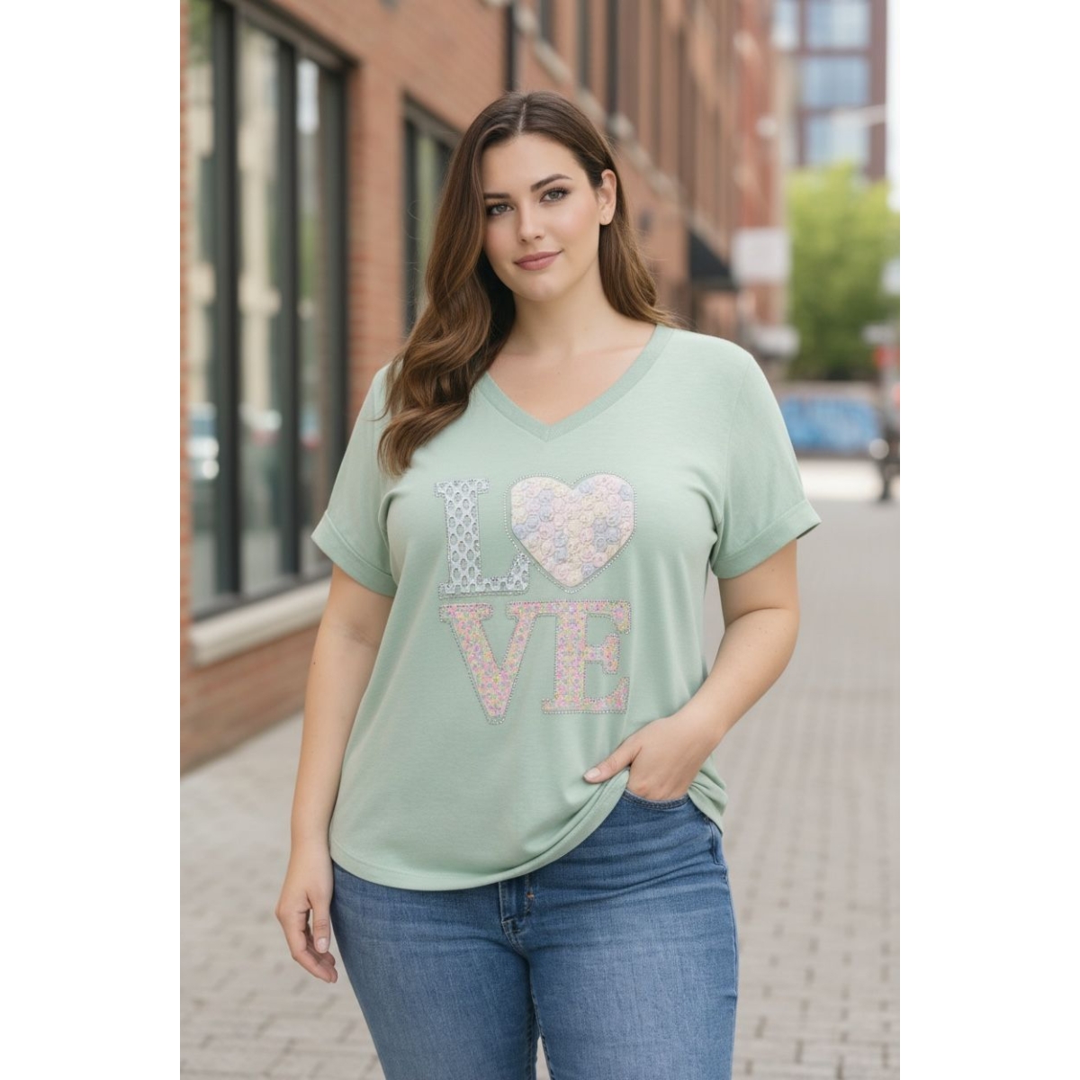 Tricou cu croiala lejera cod ES11628