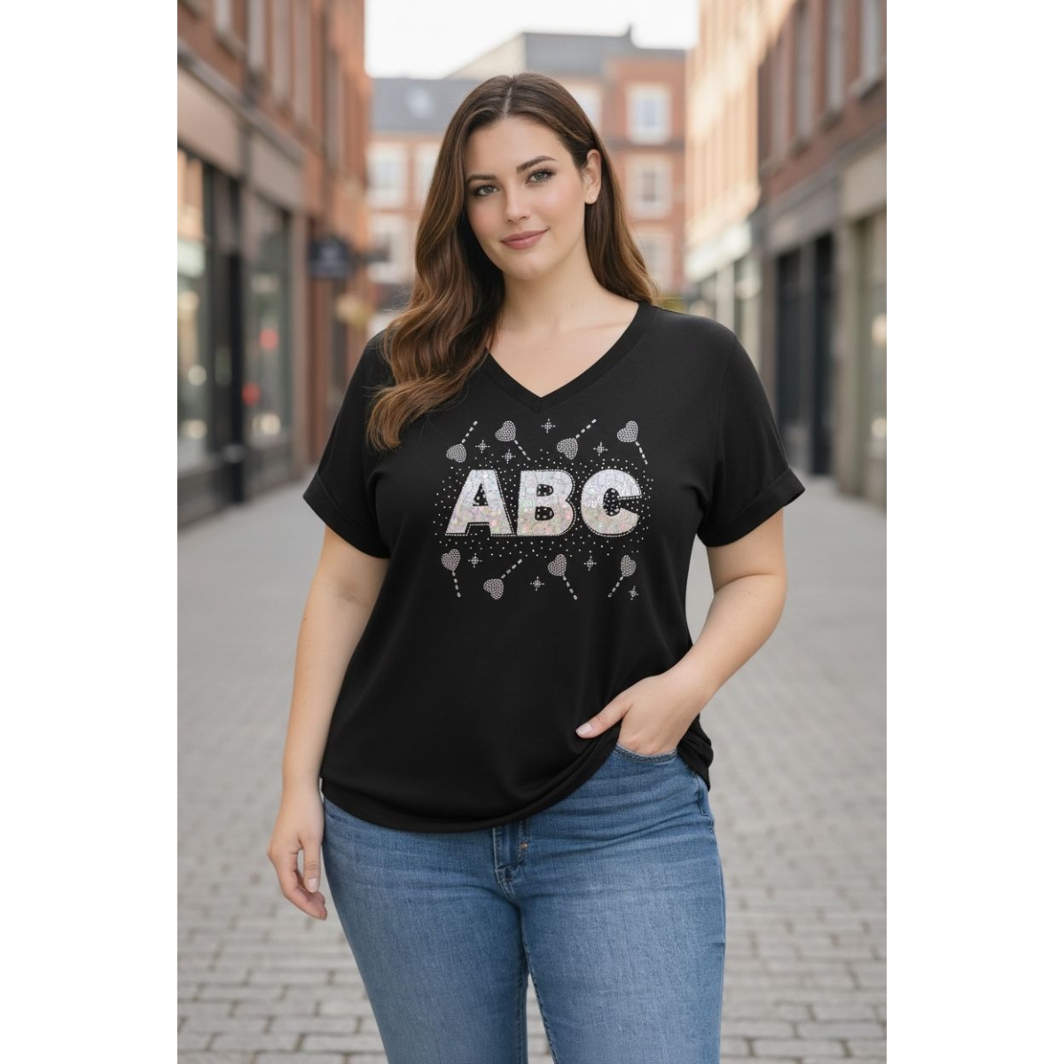 Tricou cu croiala lejera cod ES11632