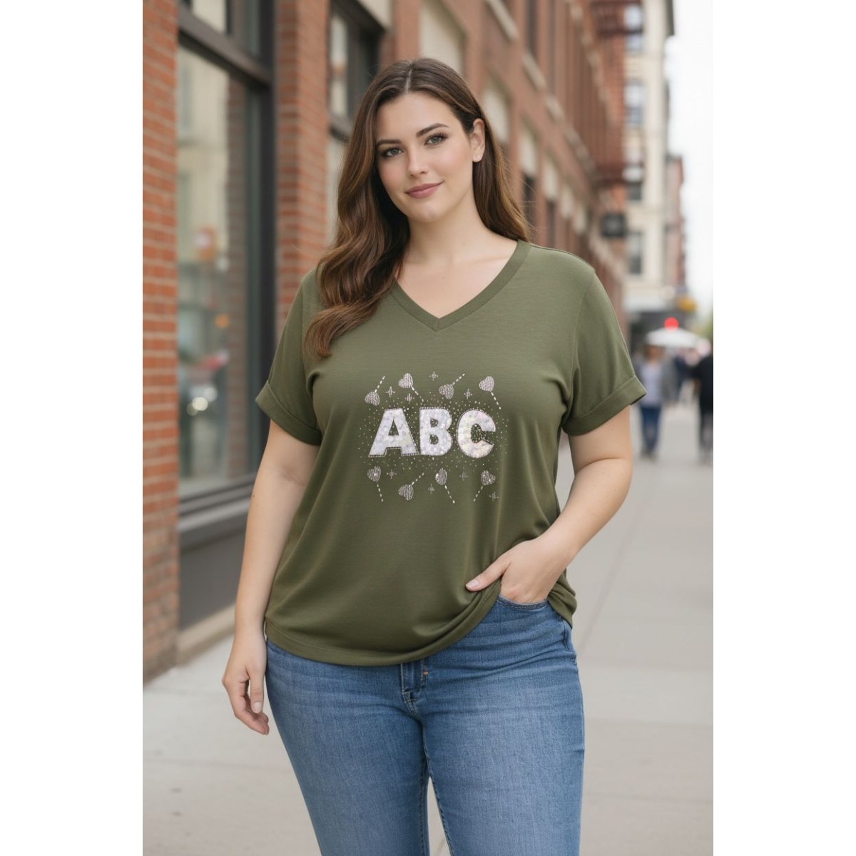 Tricou cu croiala lejera cod ES11637