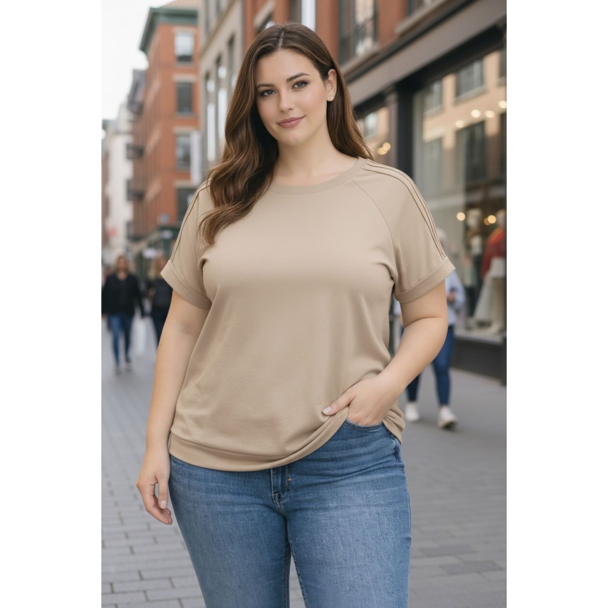 Tricou cu croiala lejera cod ES11638