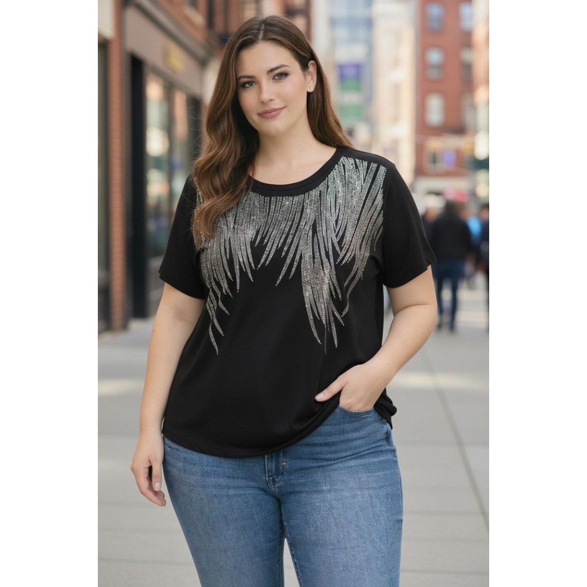 Tricou cu croiala lejera cod ES11640