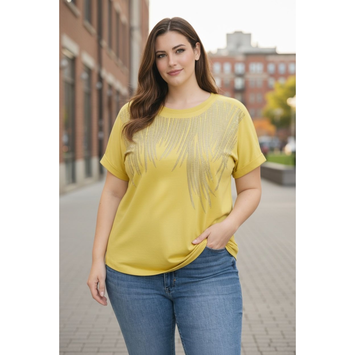 Tricou cu croiala lejera cod ES11641