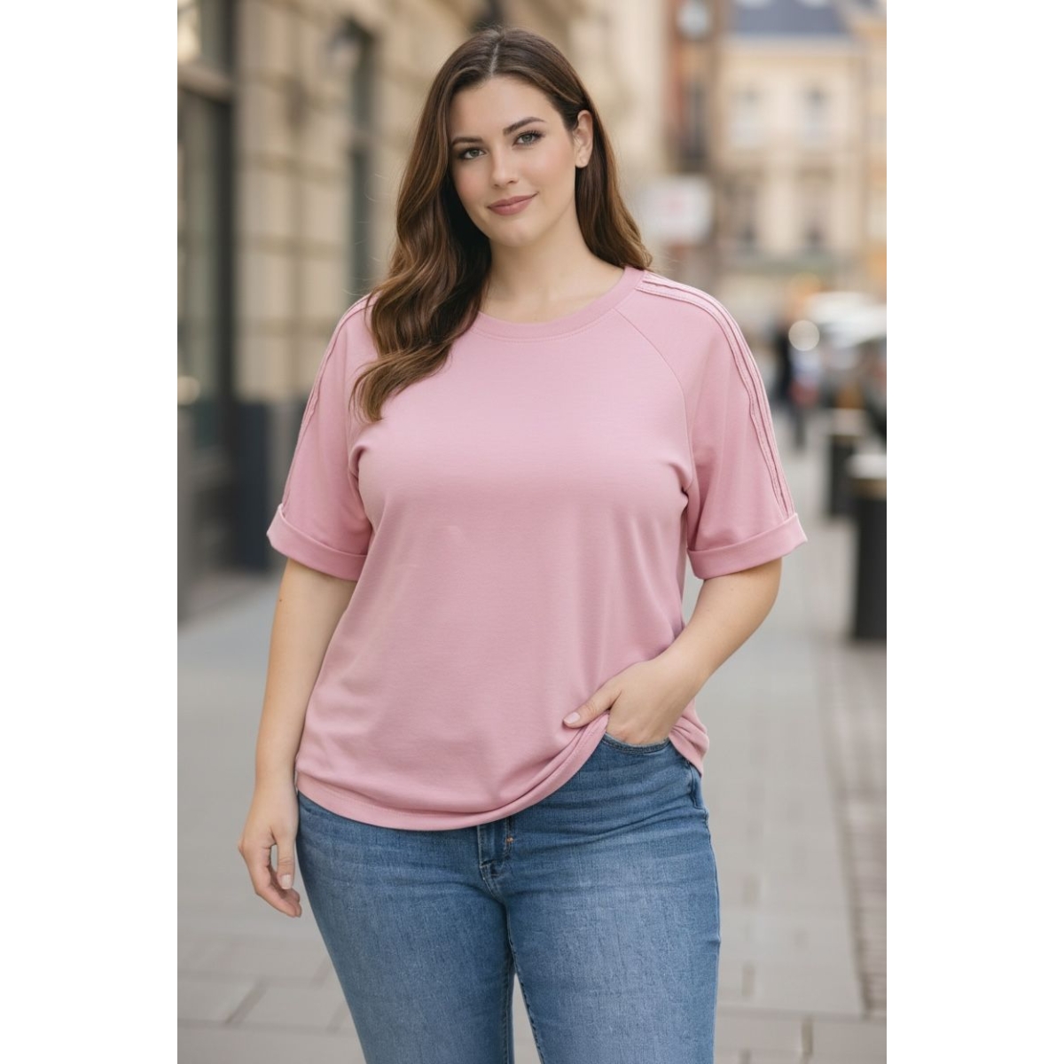 Tricou cu croiala lejera cod ES11646