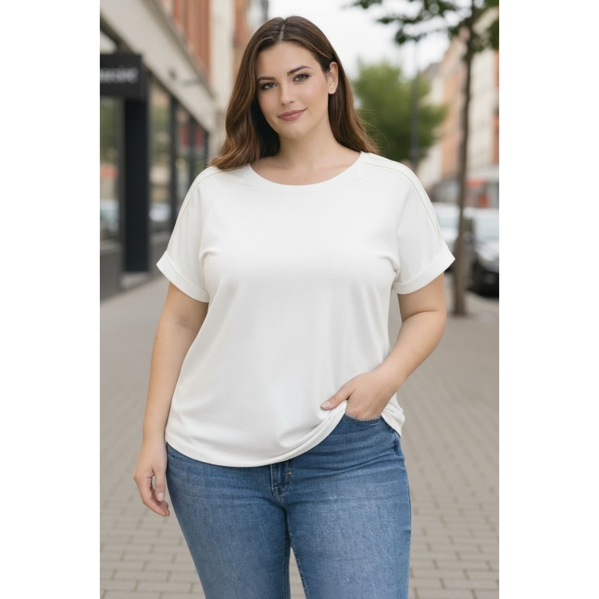 Tricou cu croiala lejera cod ES11647