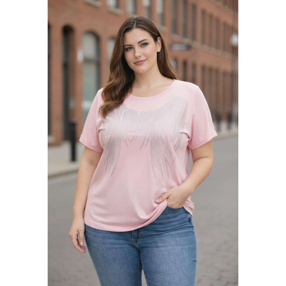 Tricou cu croiala lejera cod ES11650