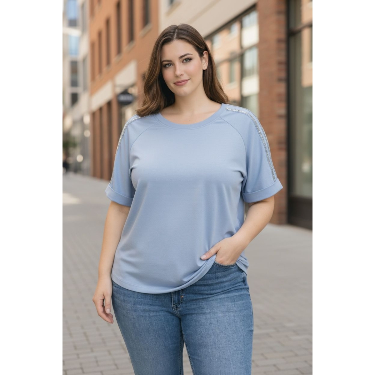 Tricou cu croiala lejera cod ES11652