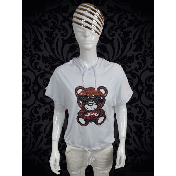Tricou Bear cu Gluga cod:MD43