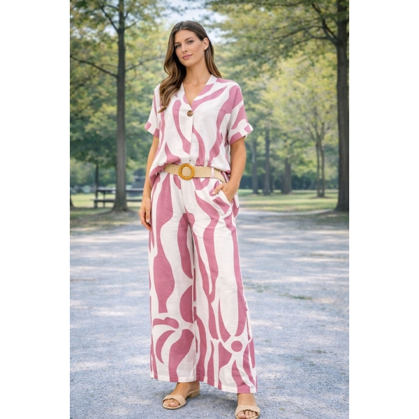 Compleu cu imprimeu abstract cod ES11402